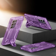 Husa pentru Samsung Galaxy S24 Ultra, Tongate MECH Series Clip, transparent / violet
