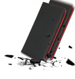 Cu clapetă pentru Samsung Galaxy S25 Edge, Litchi Skin Grain, negru