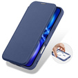 Husă Dux Ducis pentru iPhone 17 Pro, Skin X Pro, cu clapetă, pentru MagSafe, albastru marin