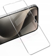 2x sticlă călită pentru iPhone 15 Pro Max, ERBORD 9H Hard Glass pe ecran