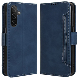 Cu clapetă pentru Samsung Galaxy A56, Card Slot, albastru închis