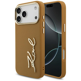 Husă Karl Script Logo Karl Lagerfeld – cu nasturi metalici pentru iPhone 17 Pro Max