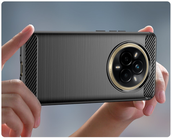 Huse pentru Realme 14 Pro 5G, Carbon, negru