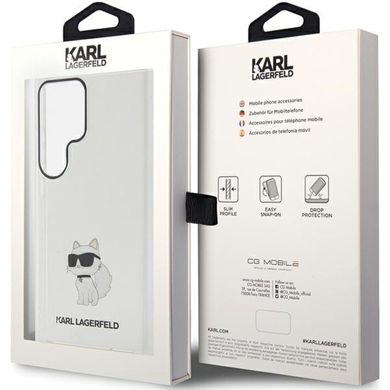 Husă Karl Lagerfeld IML Choupette pentru Samsung Galaxy S24 Ultra