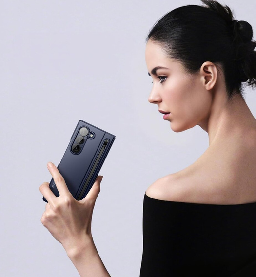 Huse pentru Samsung Galaxy Z Fold 6, Suritch Full Body, albastru închis