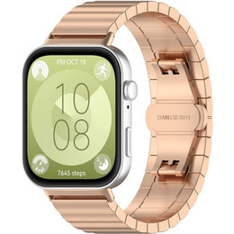 Brățară din oțel pentru Huawei Watch Fit 4 / 4 Pro / 3, roz