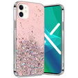 Huse pentru iPhone 12/12 Pro, Glittery, roz