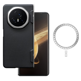 Husă pentru Honor Magic V3 5G, Aramid Fiber Cover, negru