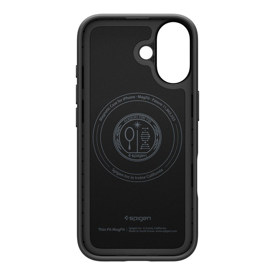 Carcasă Spigen pentru iPhone 17, Thin Fit Mag MagSafe, negru