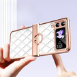 Husă pentru Samsung Galaxy Z Flip 4 5G, Rhombus Grid, Black