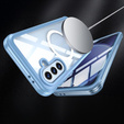Husă pentru Samsung Galaxy A36 / Samsung Galaxy A56, Shockproof, cu sticlă, pentru MagSafe, albastru