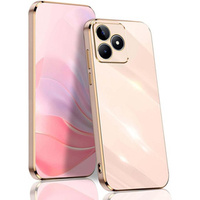 Husă pentru Realme Note 50, Glamour CamShield, roz rose gold