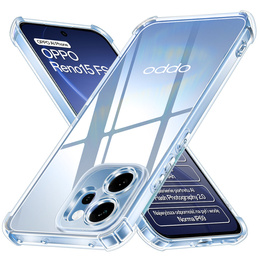 Husă rezistentă la cădere pentru Oppo Reno 15 Pro, transparentă
