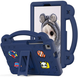 Husă pentru copii pentru Samsung Galaxy Tab A7 Lite 8.7 T220/T225, Cute Patterns, cu suport, albastru închis