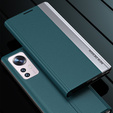 Cu clapetă pentru Xiaomi 12 Pro, Side Magnetic, verde