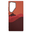 Carcasa pentru Samsung Galaxy S23 Ultra, Carbon Fiber MagSafe, portocaliu