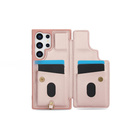 Husa pentru Samsung Galaxy S25 Ultra, Leather Flower Card Slot, roz