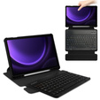 Husă pentru tastatură pentru Samsung Galaxy Tab S10 Lite / S10 FE / S9 FE, Rotary 360° Leather, negru