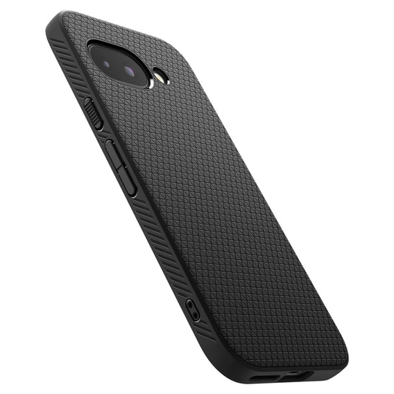 Carcasa Spigen pentru Google Pixel 9A, Liquid Air, negru + 9H Tempered Glass