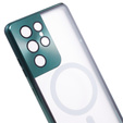 Carcasa Magnetic Dual Glass MagSafe pentru Samsung Galaxy S21 Ultra, verde