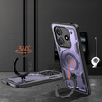 Carcasă pentru Xiaomi Redmi Note 14 5G, Military MagSafe, violet + 9H Glass