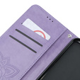 Cu clapetă pentru Xiaomi Poco F6 Pro, Butterfly, violet