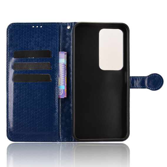 Carcasă Flap pentru Xiaomi Redmi 15 5G / 4G, Wallet Rhombus, albastru
