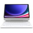 Husă tastatură pentru Samsung Galaxy Tab S7+ / S7 FE / S9+ / S8+ / S9 FE+ / S10+, Dexnor Magnetic Keyboard Touchpad, alb