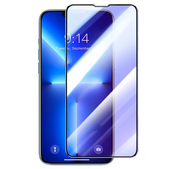 Sticlă călită 3D pentru iPhone 14 Plus, negru
