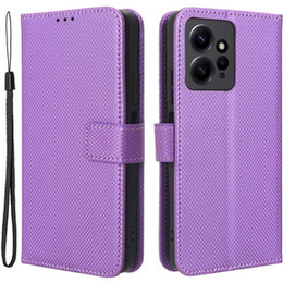 Cu clapetă pentru Xiaomi Redmi Note 12 4G, Wallet Smart Magnet, violet