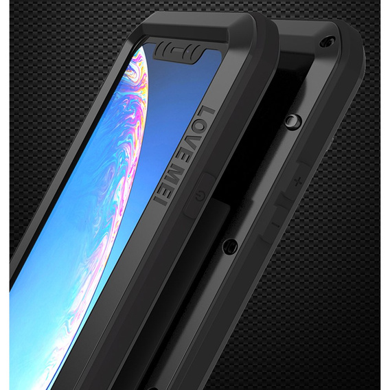 Love Mei Huse pentru iPhone 11, armored with glass, negru