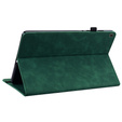 Huse pentru Samsung Galaxy Tab S6 Lite, Wallet Pen Slot, verde