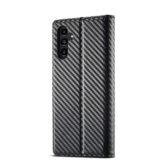 Carcasă cu clapetă pentru Samsung Galaxy S25 FE, Carbon LC.IMEEKE, negru