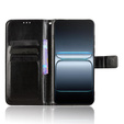 Cu clapetă pentru OnePlus Nord 5, Crazy Horse Wallet, negru