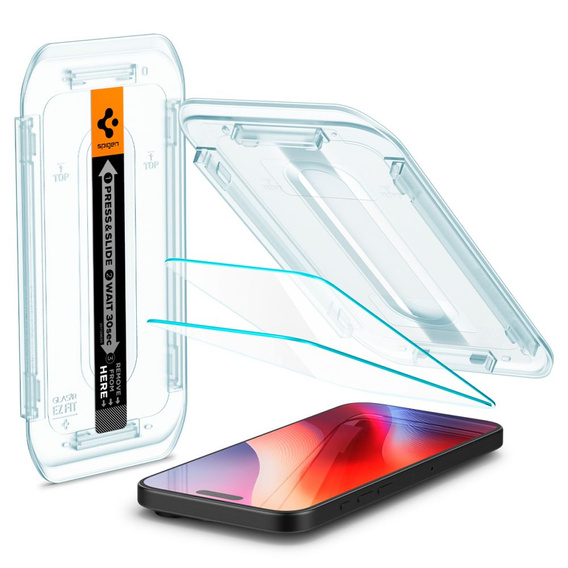 SPIGEN Glas.TR EZ Fit sticlă temperată (2 buc) pentru iPhone 17 Pro Max / 16 Pro Max