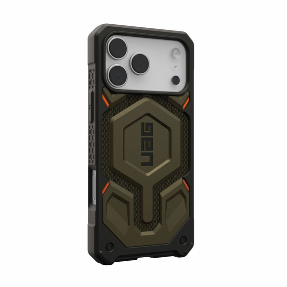 Carcasă Urban Armor Gear pentru iPhone 17 Pro Max, Monarch Pro Kevlar MagSafe, Kevlar Element Green