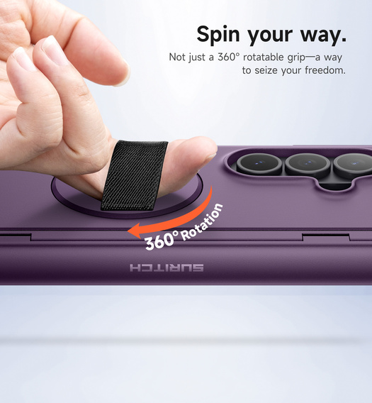 Husă Suritch cu suport 360° și protecție ecran integrată pentru Samsung Galaxy Z Fold7