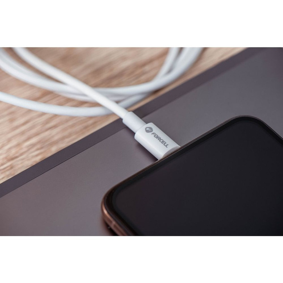 Cablu Forcell F-Energy USB-C la USB-C pentru încărcare rapidă QC4.0 PD 5A 100W 2 m