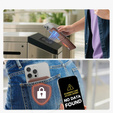 Portofel magnetic cu localizare, NFC și suport pentru iPhone 16 Pro