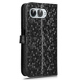 Husa cu clapetă pentru T Phone 3 5G, Wallet Rhombus, negru