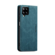 Husa CASEME pentru Samsung Galaxy A12 / M12 / A12 2021, Leather Wallet Case, albastru