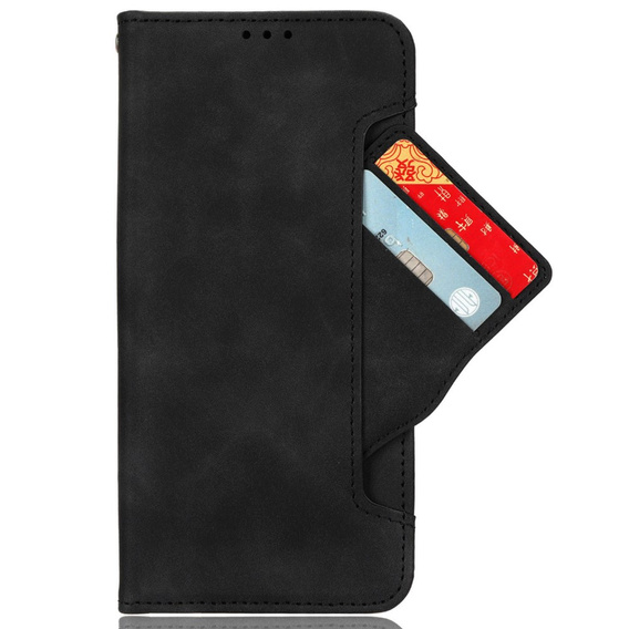 Cu clapetă pentru Motorola Moto E14, Card Slot, negru