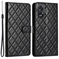 Cu clapetă pentru Oppo A38 4G / Oppo A18 4G, Wallet, BINFEN COLOR, negru