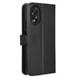 Cu clapetă pentru Oppo A38 4G / Oppo A18 4G, Wallet Smart Magnet, negru