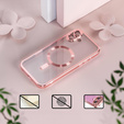 Husă pentru iPhone 16 Plus, Electro MagSafe, roz + Sticlă pentru ecran