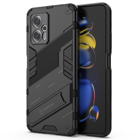 Husa pentru Xiaomi Poco X4 GT 5G, Military kickstand, negru