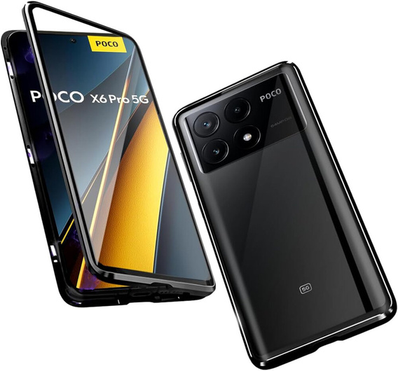 Carcasă pentru Xiaomi Poco F6 Pro, Frame Case, negru