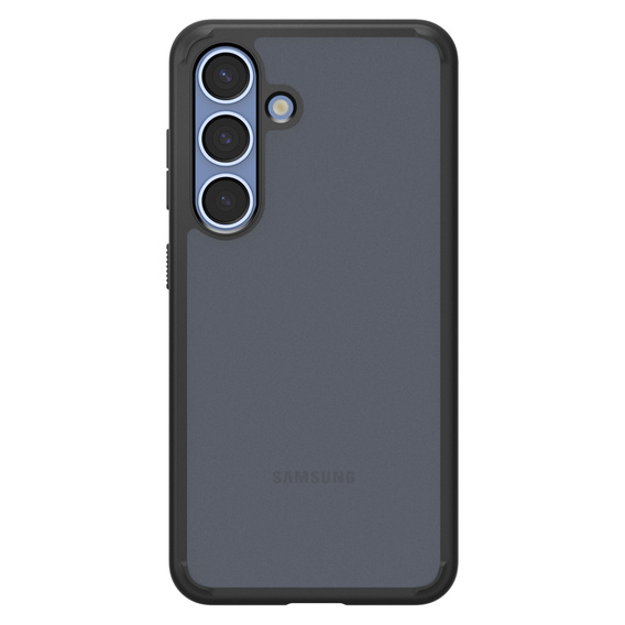 Carcasa Spigen pentru Samsung Galaxy S25+ Plus, Ultra Hybrid, negru / mat + sticlă temperată 9H