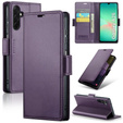 Husă pentru Samsung Galaxy A26, ERBORD Glossy Litchi, portofel cu clapetă, violet