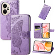 Cu clapetă pentru Honor 400 5G, Butterfly, violet